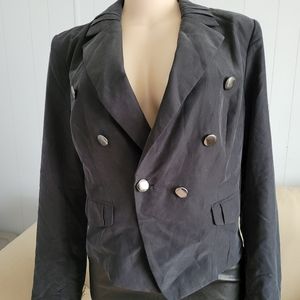 GUESS JET BLACK JACKET SIZE 10